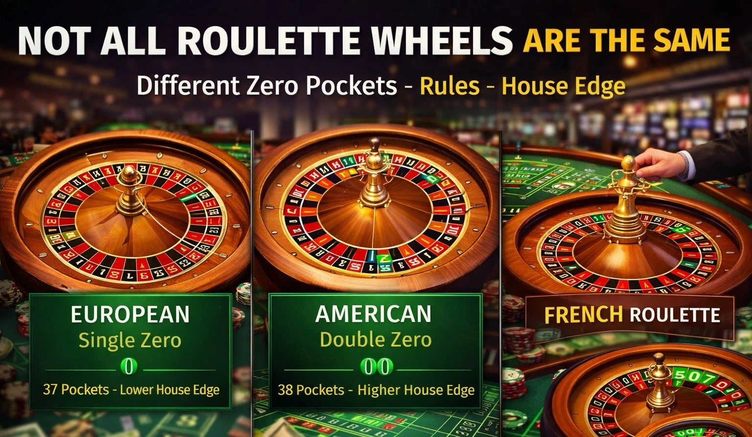 DIFFERENT VERSIONS OF CASINO ONLINE ROULETTE GAMES